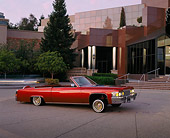 AUT 23 RK0780 01
1977 Cadillac Coupe Deville Convertible Red 3/4 Side View By Museum