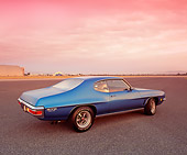 AUT 23 RK0847 01
1972 Pontiac GTO 455 Blue Rear 3/4 View On Pavement Filtered