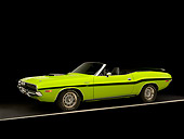 AUT 23 RK1038 01
1970 Dodge Challenger Hemi Convertible Sublime 3/4 Side View Studio