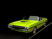 AUT 23 RK1040 01
1970 Dodge Challenger Hemi Convertible Sublime 3/4 Front View Studio