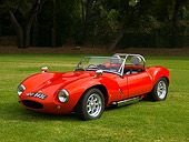AUT 23 RK1085 01
1972 Ginetta G4 Convertible Red 3/4 Front View On Grass By Trees