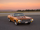 AUT 23 RK1116 01
1971 Buick GS 455 Stage 1 Convertible Bittersweet Mist 3/4 Front View On Pavement