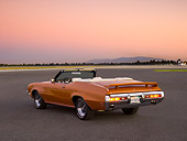 AUT 23 RK1117 01
1971 Buick GS 455 Stage 1 Convertible Bittersweet Mist 3/4 Rear View On Pavement