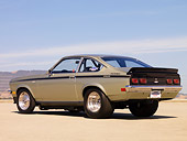 AUT 23 RK1271 01
1972 Chevrolet Vega Yenko Silver Low 3/4 Rear View On Pavement