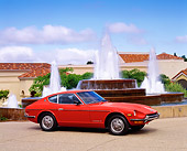 AUT 23 RK1640 01
1972 Datsun 240Z Red 3/4 Front View By Fountain