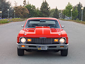 AUT 23 RK1713 01
1973 Chevrolet Nova Orange Head On View On Pavement