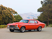 AUT 23 RK1714 01
1973 Chevrolet Nova Orange 3/4 Front View On Pavement