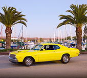 AUT 23 RK1762 01
1974 Dodge Dart Sport Yellow 3/4 Front View On Pavement By Marina