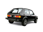 AUT 24 RK0160 01
1984 Volkswagen GTI Black Low 3/4 Rear View Studio