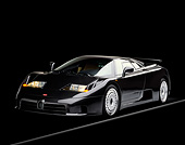 AUT 25 RK0059 04
1995 Bugatti EB110 GT Black 3/4 Front View Studio