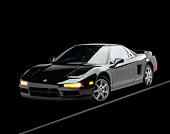 AUT 25 RK0313 05
1996 Acura NSX Black 3/4 Front View Studio