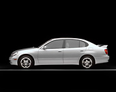 AUT 25 RK0610 02
1998 Lexus GS400 Silver Profile On Gray Line Studio