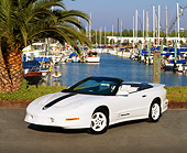 AUT 25 RK0882 06
1995 Pontiac Firebird Trans Am Convertible White 3/4 Front View By Harbor