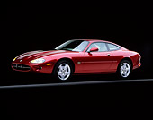 AUT 25 RK0048 05
1997 Jaguar XK8 Burgundy 3/4 Front View Studio