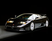 AUT 25 RK0059 03
1995 Bugatti EB110 GT Black 3/4 Front View Studio