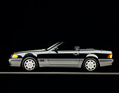 AUT 25 RK0200 06
1994 Mercedes-Benz 600SL Roadster Profile Black On Gray Line Studio