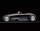 AUT 25 RK0285 10
1996 California V-8 Special Black Roadster Custom Black Profile On Gray Line Studio