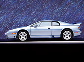 AUT 25 RK0353 06
1995 Lotus Esprit S4S Silver Side View On Gray Line Showering Stars