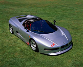 AUT 25 RK0379 03
1993 BMW Nazca CZ Spider Silver Overhead 3/4 Front View On Grass