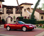AUT 25 RK0541 02
1997 Jaguar XK8 Convertible Red 3/4 Side View By Spanish Building