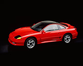 AUT 25 RK0737 03
1991 Dodge Stealth R/T Turbo Red Overhead 3/4 Side View Studio