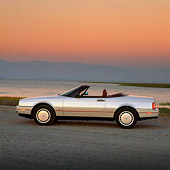 AUT 25 RK0786 11
1990 Cadillac Allante Convertible Silver Side View By Water Filtered
