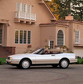 AUT 25 RK0788 07
1990 Cadillac Allante Convertible Silver 3/4 Front View By House