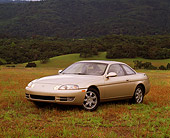 AUT 25 RK0903 14
1994 Lexus SC400 Gold 3/4 Front View On Grass Hill