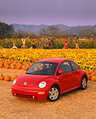 AUT 25 RK1094 02
1999 Volkswagen New Beetle Turbo Red 3/4 Front View At Pumpkin Patch
