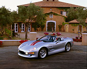 AUT 25 RK1110 04
1999 Shelby Series 1 Convertible Silver 3/4 Front View By Building