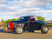 AUT 26 RK2843 01
1929 Ford Roadster Hot Rod Black 3/4 Front View On Pavement