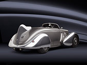AUT 26 RK3286 01
1936 Ford AeroSport Silver 3/4 Rear View In Studio