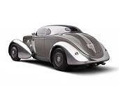 AUT 26 RK3288 01
1936 Ford AeroSport Silver 3/4 Rear View On White Seamless