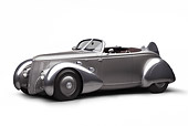 AUT 26 RK3292 01
1936 Ford AeroSport Silver 3/4 Side View On White Seamless