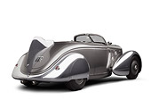 AUT 26 RK3294 01
1936 Ford AeroSport Silver 3/4 Rear View On White Seamless