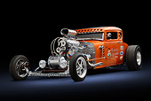 AUT 26 RK3372 01
1931 Ford Model A Orange 3/4 Front View In Studio
