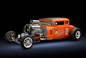 AUT 26 RK3373 01
1931 Ford Model A Orange 3/4 Side View In Studio