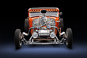 AUT 26 RK3375 01
1931 Ford Model A Orange Front View In Studio