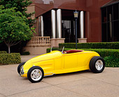 AUT 26 RK0255 03
1929 Ford Hi-Boy Hot Rod Yellow 3/4 Front View By Building