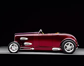 AUT 26 RK0403 10
1932 Ford Custom Roadster Burgundy Profile On Gray Floor Studio