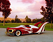 AUT 26 RK0447 02
1996 Elvis Presley Tribute Car 3/4 Front View On Pavement By Grass Filtered