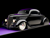 AUT 26 RK0678 01
1936 Ford Cole Foster 3 Window Coupe Black 3/4 Side View Studio