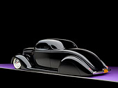 AUT 26 RK0680 01
1936 Ford Cole Foster 3 Window Coupe Black 3/4 Rear View Studio