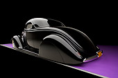 AUT 26 RK0681 01
1936 Ford Cole Foster 3 Window Coupe Black 3/4 Rear View Studio