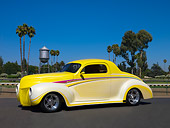 AUT 26 RK0686 01
1940 Ford 3 Window Coupe Art Himsil Yellow 3/4 Front View On Pavement