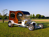 AUT 26 RK0691 01
1916 Ford C Cab White And Wood 3/4 Front View On Grass