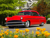 AUT 26 RK1125 01
1953 Mercury Coupe Red Low 3/4 Front View On Pavement