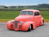 AUT 26 RK1151 01
1939 Oldsmobile Coupe Coral 3/4 Front View On Pavement