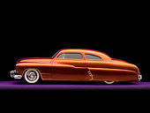 AUT 26 RK1190 02
1951 Mercury Coupe Copper Chopped Top Profile View Studio