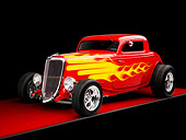 AUT 26 RK1221 01
1934 Ford 3-Window Coupe With Flames 3/4 Front View Studio